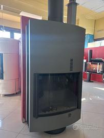 stufa a legna girevole