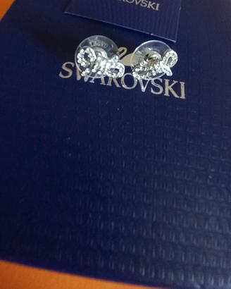 orecchini  Swarovski con fiocco con pietre