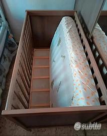 Lettino Ikea Dundvik colore marrone 