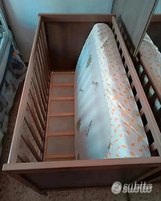 Lettino Ikea Dundvik colore marrone 