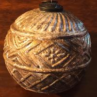 SFERA METALLICA DECORO ALBERO NATALIZIO.