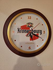 Orologio da parete Kronenbourg 1664 vintage