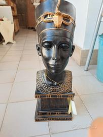Busto Faraone Egiziano Nero e Oro