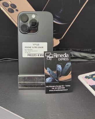 iPhone 16 Pro 256GB nero usato garanzia 