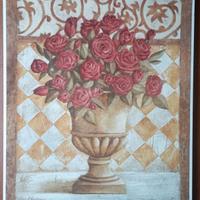 stampa in cornice Vaso con fiori 40x50