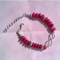 bracciale con pietre  sfaccettate radice di rubino