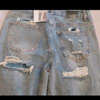 pantalone jeans tasca brillantini 