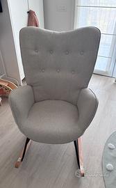 MEUBLE COSY Sedia a dondolo con braccioli