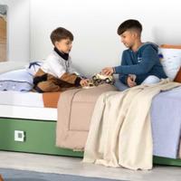 Letto singolo con letto estraibile per cameretta