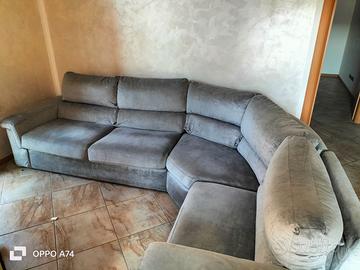 Divano letto ad angolo con penisola 