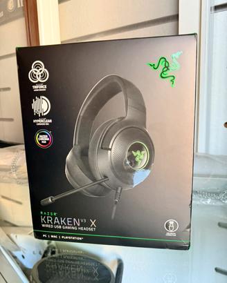 Razer Kraken V3 X Cuffie Gaming RGB 7.1 NUOVE 50€