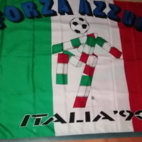 Bandiera Mondiali Calcio Italia'90 Forza Azzurri