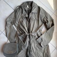 Parka verde militare molto bello