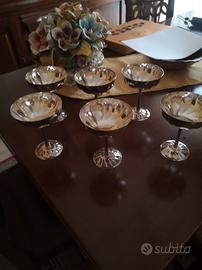 Coppe champagne silver plated