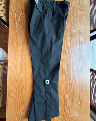 FOOTJOY pantaloni pioggia da donna tg M neri NUOVI