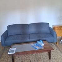 Divano letto 3 posti blu