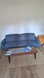 Divano letto 3 posti blu