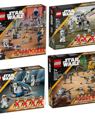 LEGO Star Wars 75345 75359 75372 75431 Battle Pack