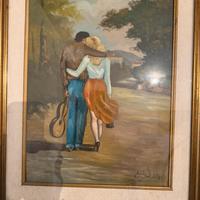 quadro a olio su tela