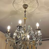 Lampadario gocce anni 60/70