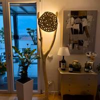 Lampade artigianali con tronchi di mare