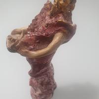 Antica statuina in ceramica giapponese