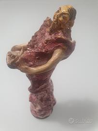 Antica statuina in ceramica giapponese