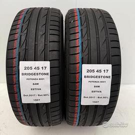 2 gomme 205 45 17 bridgestone a1507