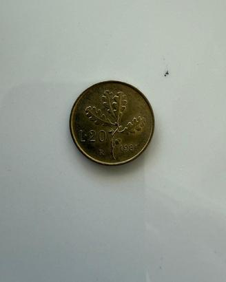 Moneta 20 lire