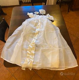 Abito Da Battesimo + Copri cuscino Anni 50 Organza