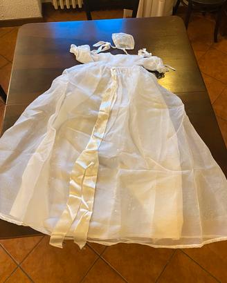 Abito Da Battesimo + Copri cuscino Anni 50 Organza