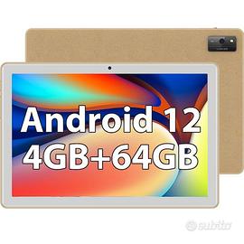 NUOVO Tablet 10 Pollici Android 12 RAM 4GB ROM 64G