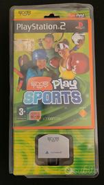 PS2 Bundle Eye Toys Play Sports + Camera Nuovo 
