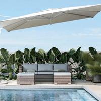 Ombrellone da giardino 4x4mt laterale Bianco nuovo