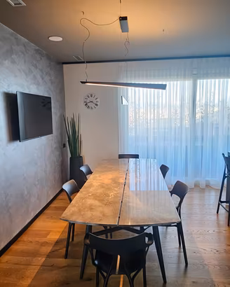 tavolo Francis rimadesio+sedie kartell