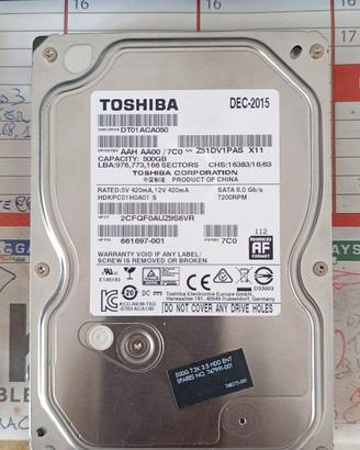 Hard disk-Disco Rigido 3.5 sata e Ata/ide