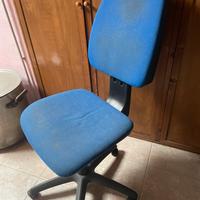 Sedia da ufficio blu
