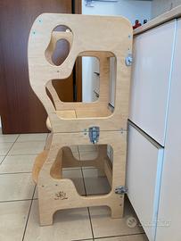 Torre Montessoriana Convertibile Baby Wood