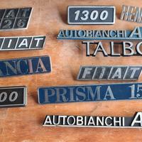 Scritte per varie auto .