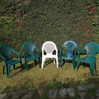 Sedie da giardino plastica impilabili”