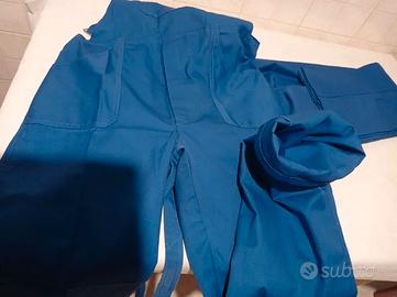 Nr 2 Salopette da lavoro, cotone irrestringibile