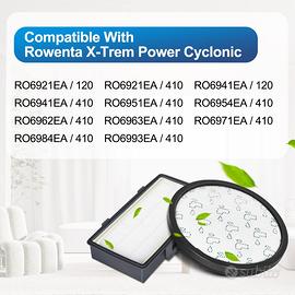 Filtri 2pz per aspirapolvere rowenta ZR006001 x-tr