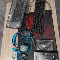 Logitech tastiera mouse cuffie
