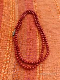 collana di corallo rosso naturale