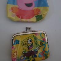 portamonete spongebob e peppa pig