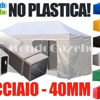 Gazebo 3x6 acciaio 4cm impermeabile pieghevole