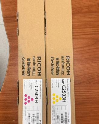 2 toner originali Ricoh MP C2503H nuovi sigillati