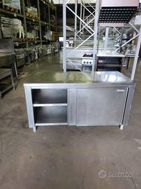 Banco da lavoro acciaio inox armadiato