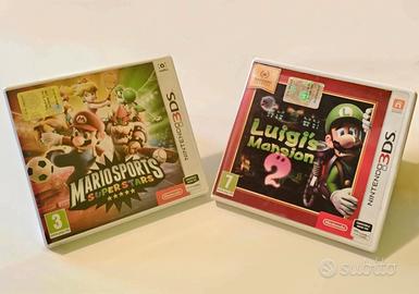 Giochi Nintendo 3DS: Mariosports e Luigi Mansion 2