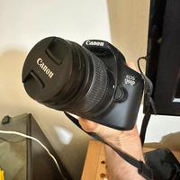 Canon eos 1300 D + obiettivo +borsa manfrotto
